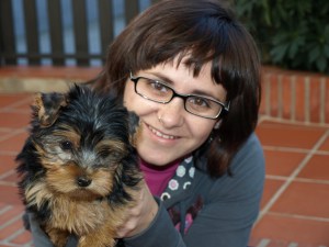 Esther y su simpática mascota esther2