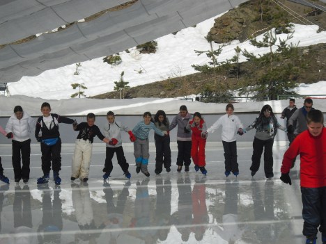 Pista de hielo. Pradollano Pista de hielo Pradollano Sierra Nevada