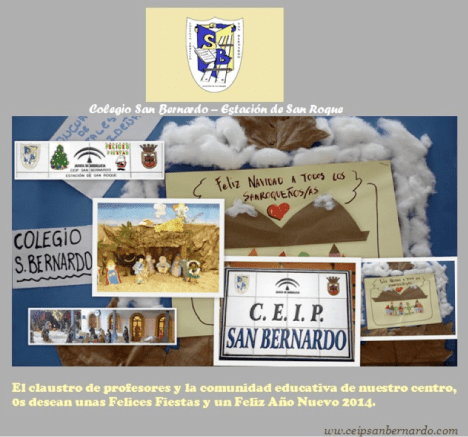 Postal de Navidad ceipsanbernardo 2013